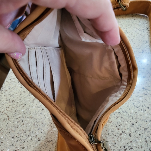 Toffilicious Sash Bag Crossbody NWOT Faux Suede - Picture 3 of 5